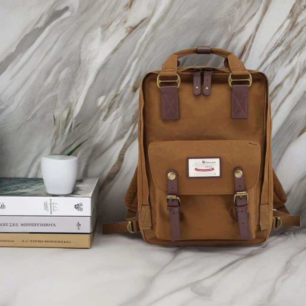 14.9 VINTAGE WATERPROOF BACKPACK-SOLID