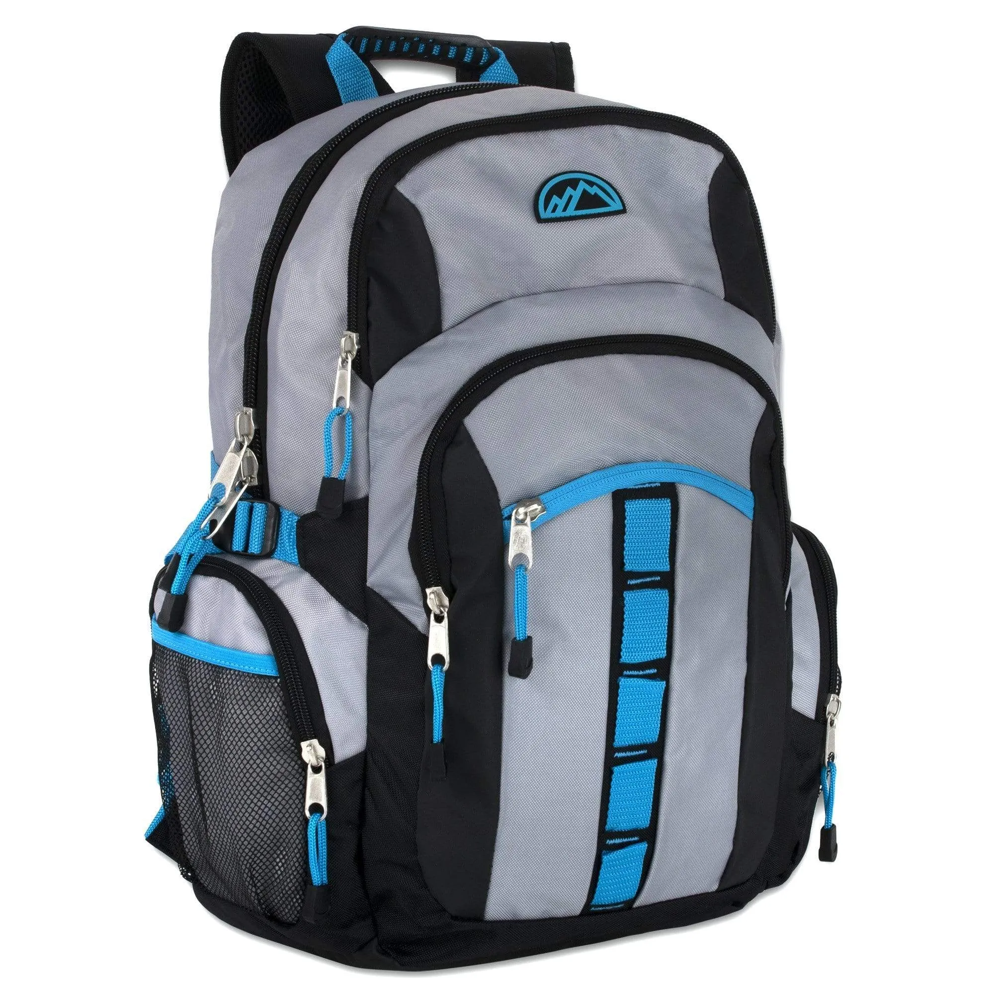 19 Inch Mountain Edge Multi Pocket Daisy Chain Backpack With Laptop Sleeve - 3 Colors