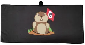 19th Hole Dancing Gopher Waffle Golf Towel by ReadyGOLF