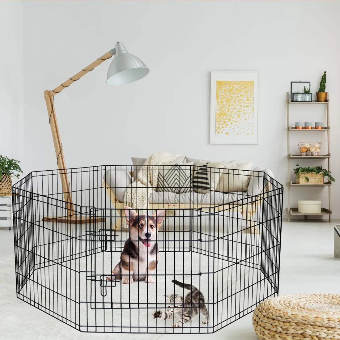 8-Panel Pet Playpen