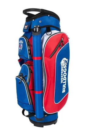 AFL Golf Club Bag - Western Bulldogs - Zip Pockets Umbrella Holster