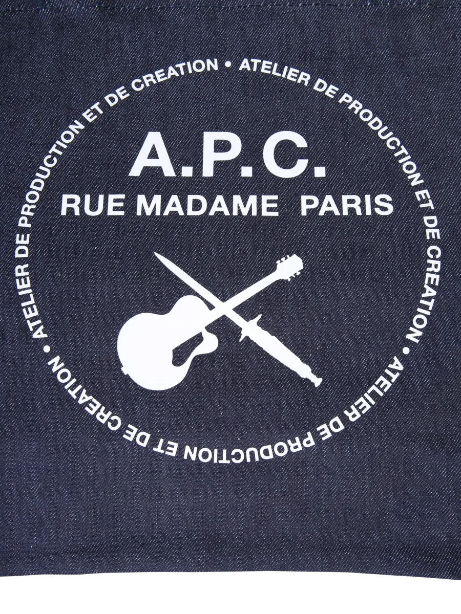 A.P.C. Guitare Poignard Shopping Tote Bag