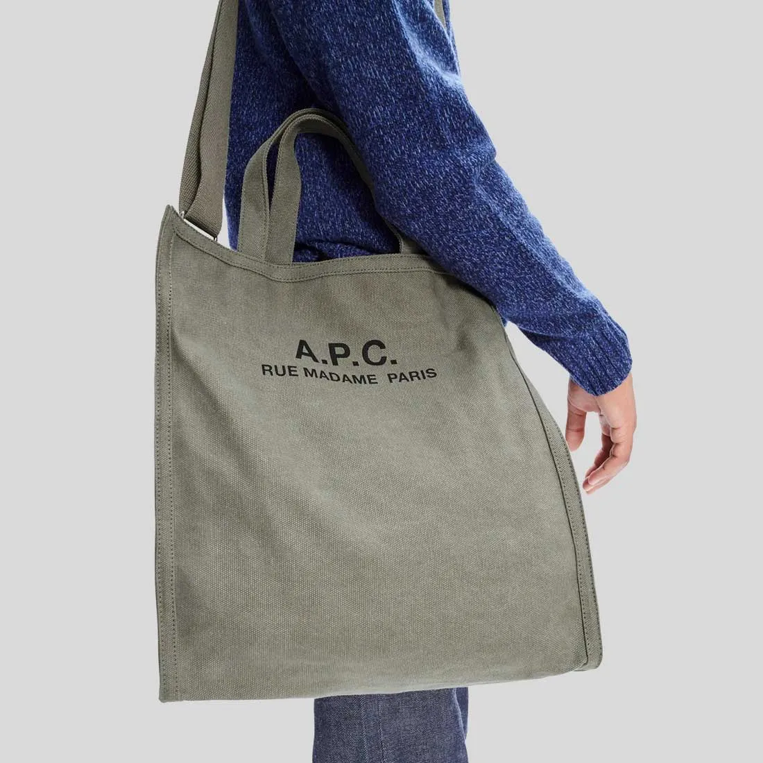 A.P.C. Recuperation Shopping Bag Khaki RB-CODBMH61318JAA