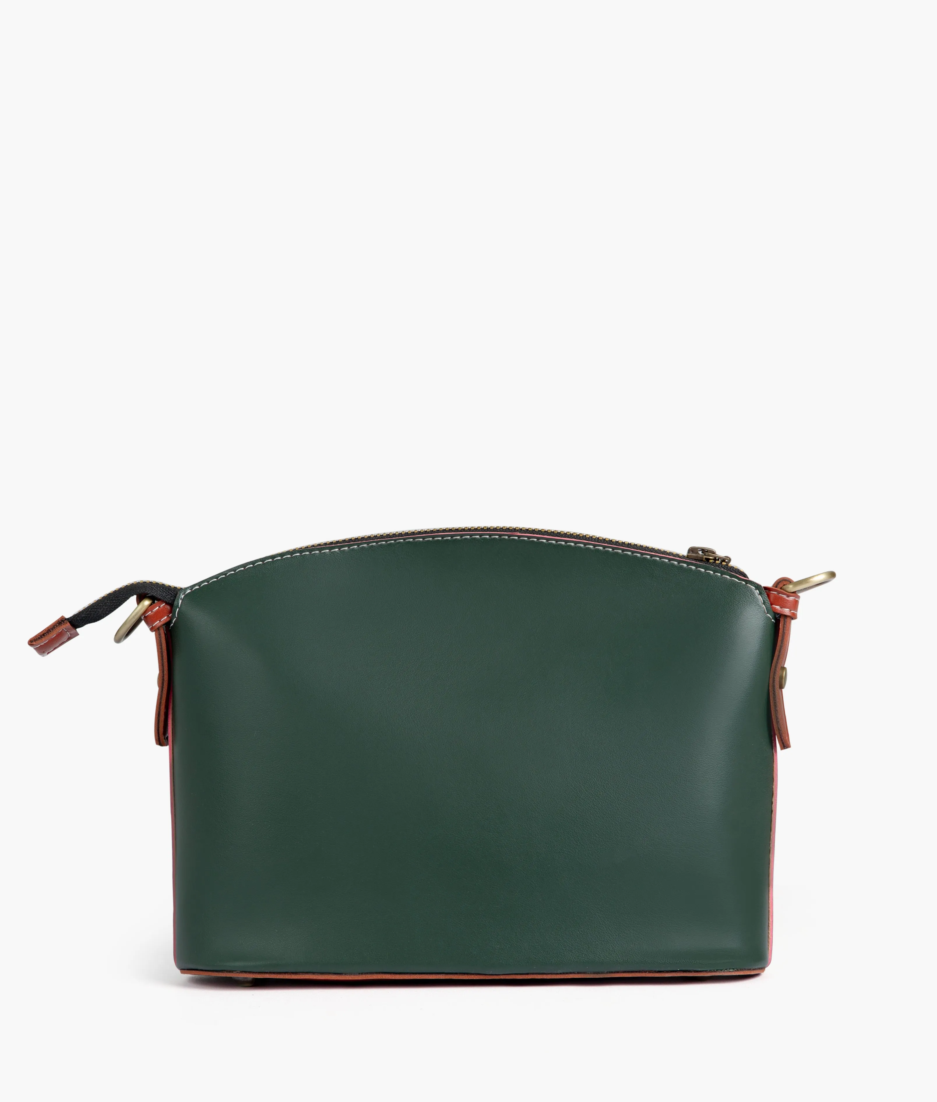 Army green dome cross-body bag