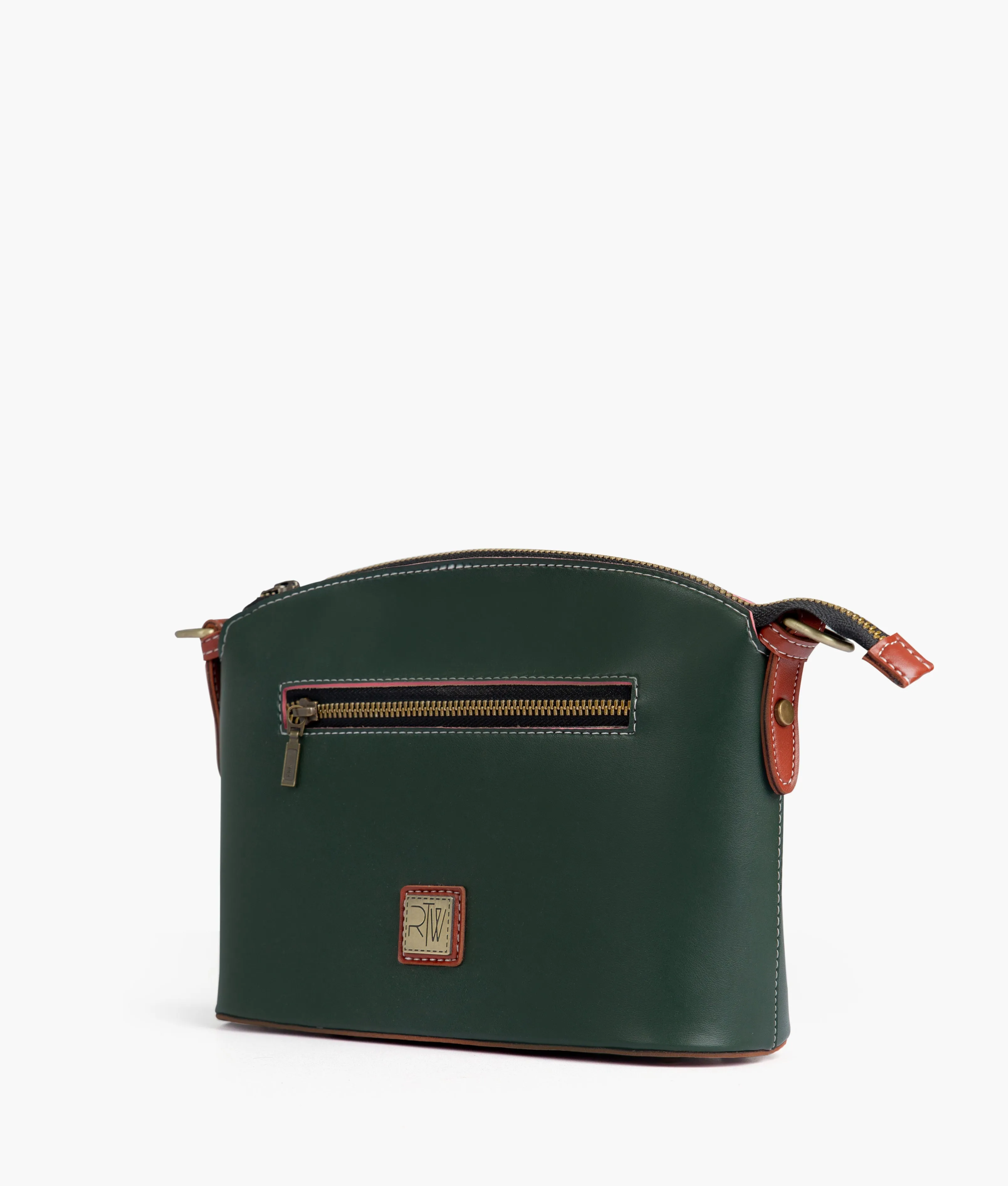 Army green dome cross-body bag