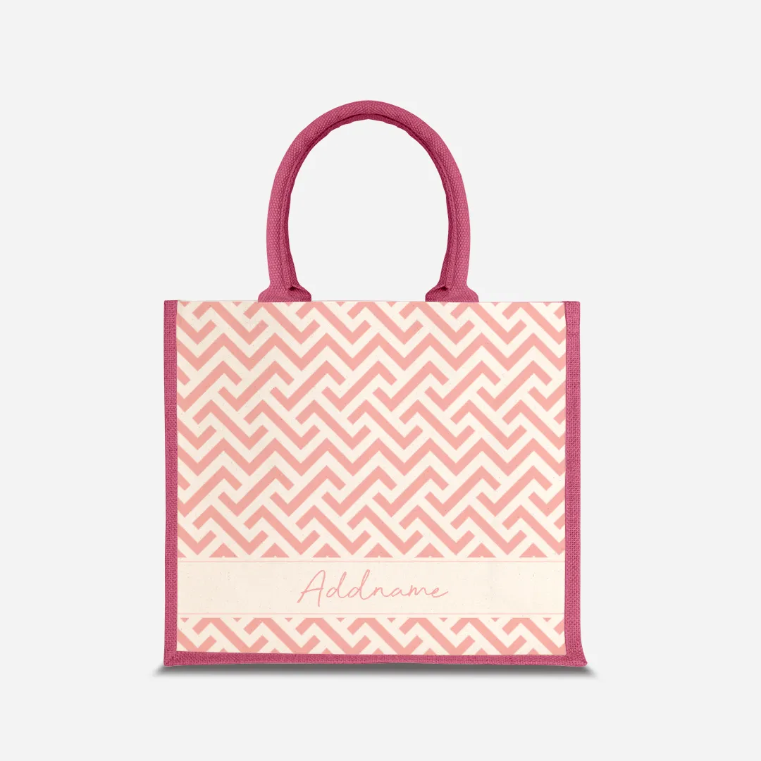 AUFBAU Series - Pastel Peach Jute Bags