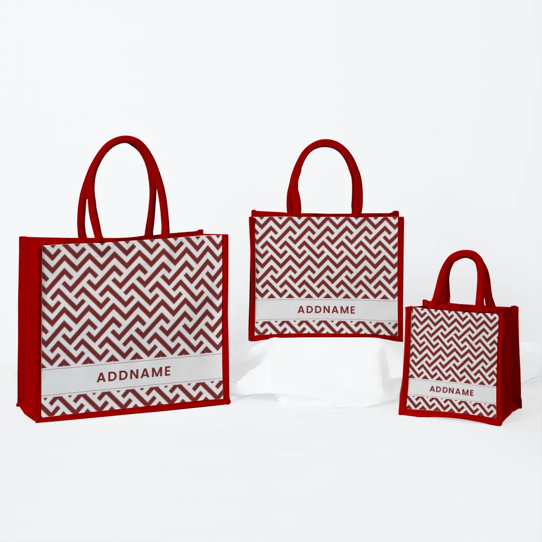 AUFBAU Series - Rouge Jute Bags