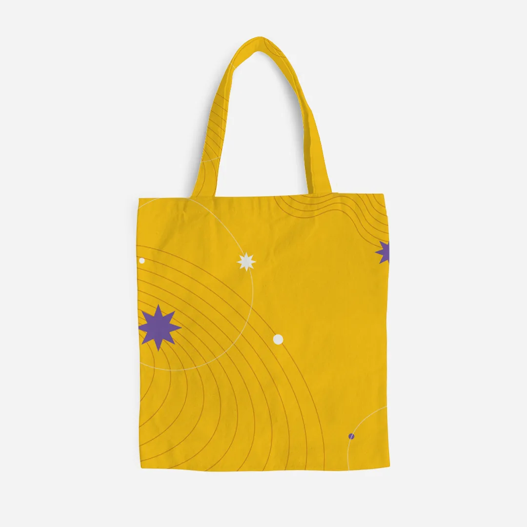 Be Confident Series Canvas Bag - A Goal Without a Plan Is Just A Wish - Yellow