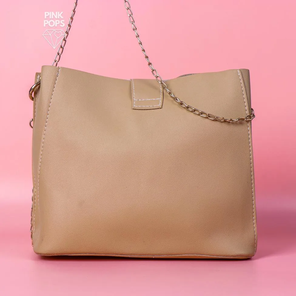 Beige Cross Body Bag