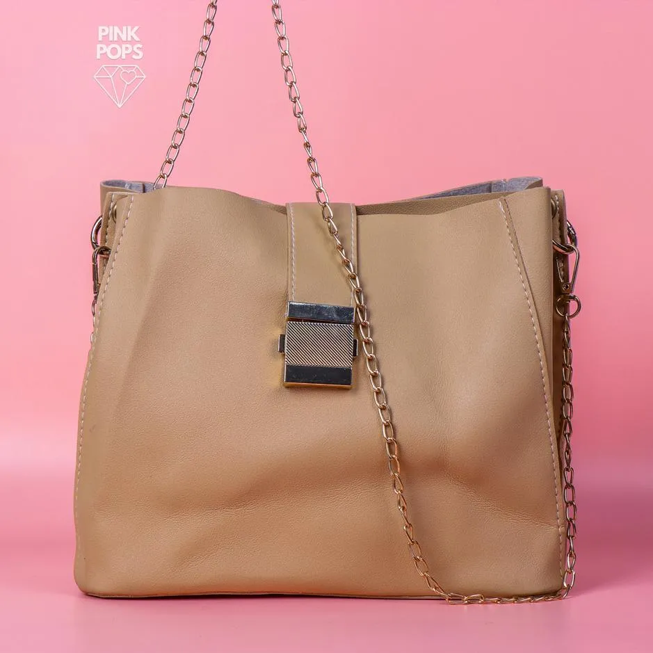 Beige Cross Body Bag