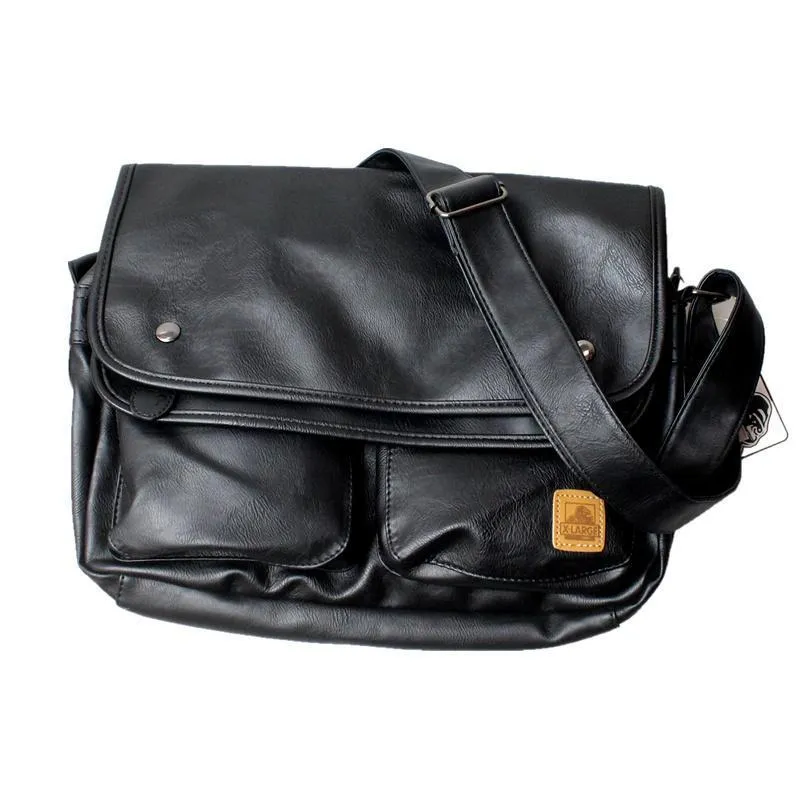 Black Casual Messenger Bag