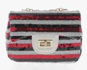 Black/Red Sequin Purse