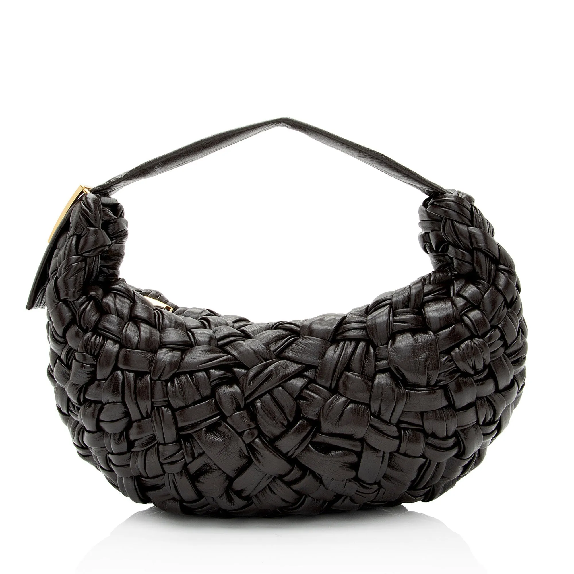 Bottega Veneta Foulard Intrecciato Banana Hobo (SHF-Uae3dd)