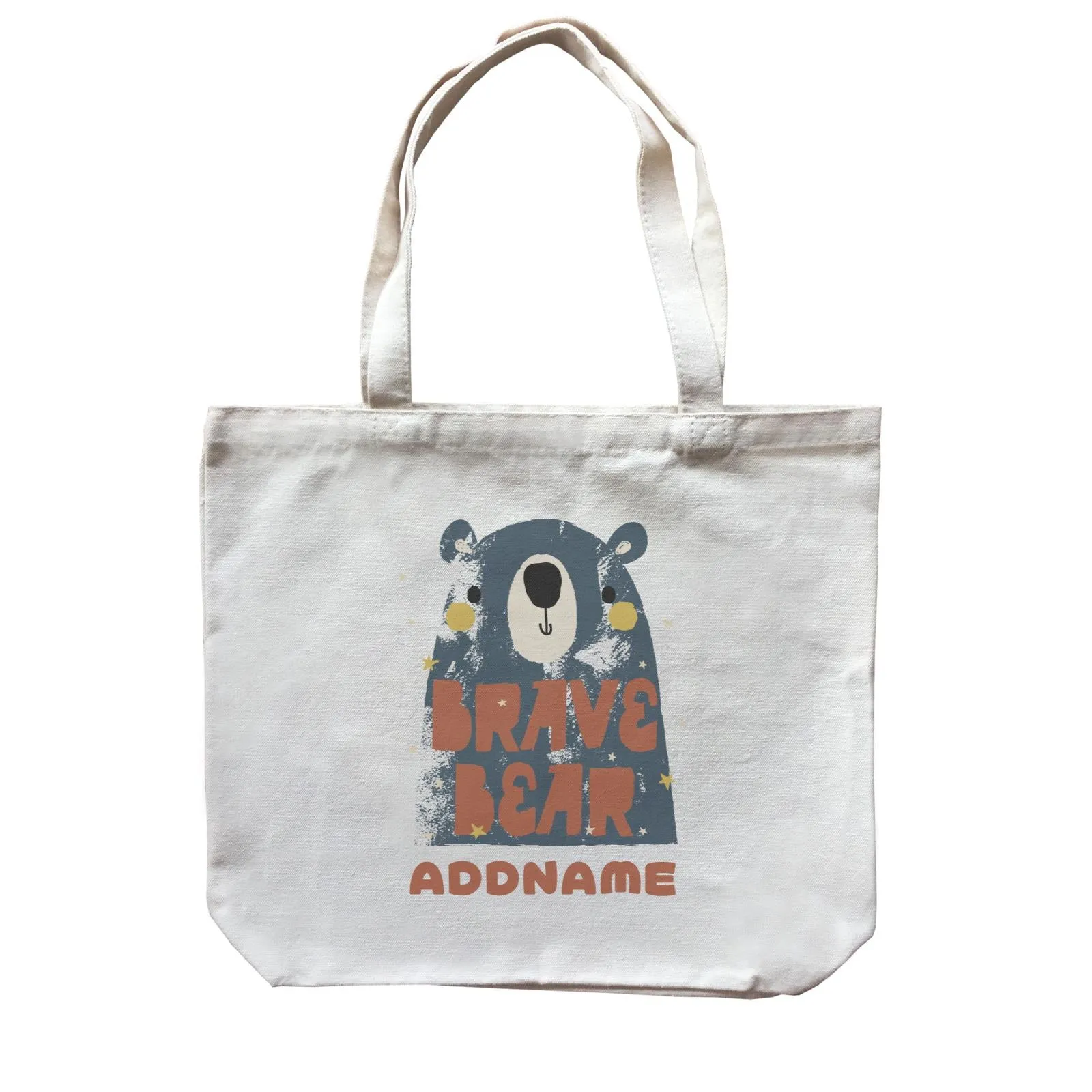 Brave Bear Addname Canvas Bag