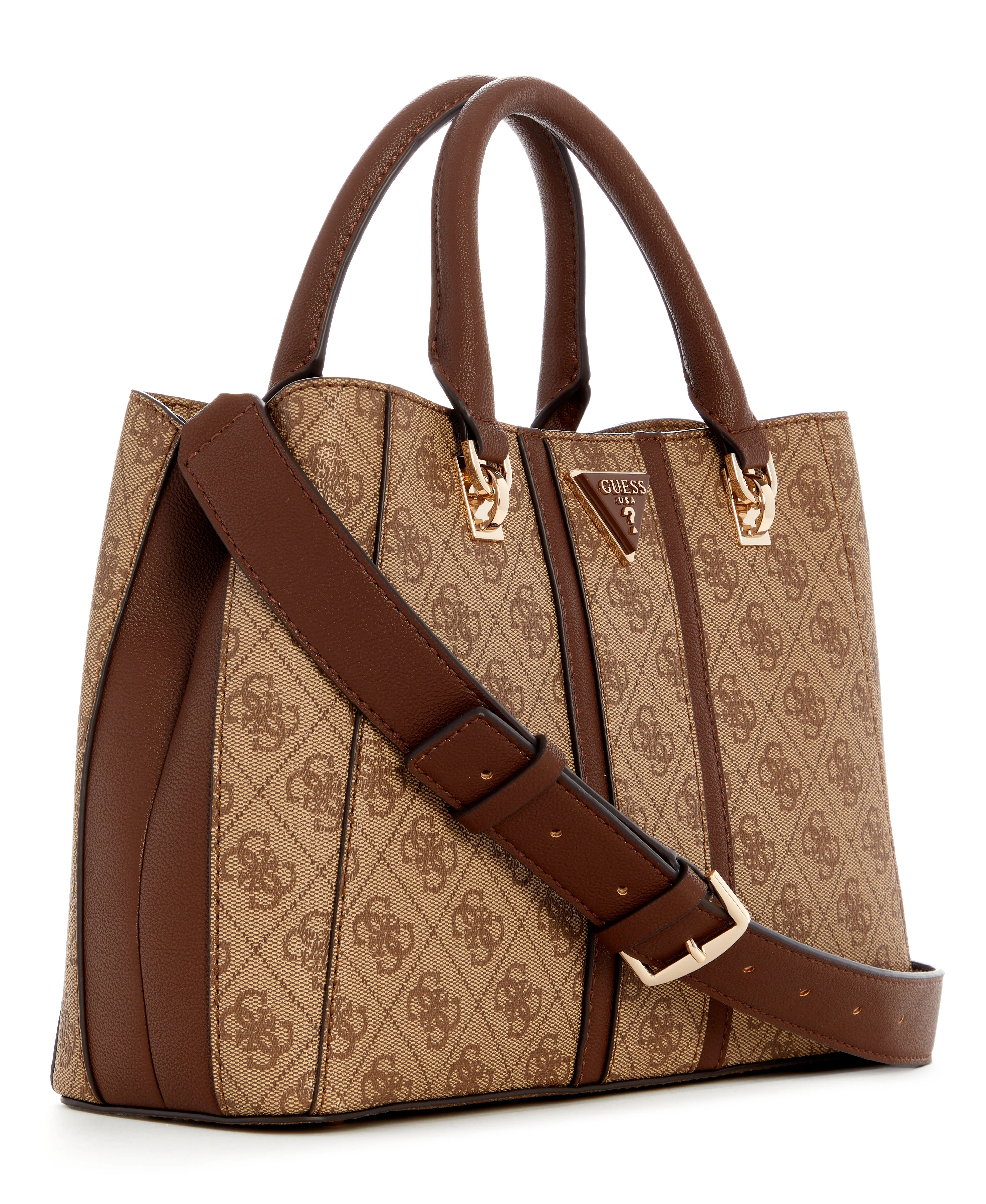 Brown Logo Noreen Girlfriend Satchel Bag