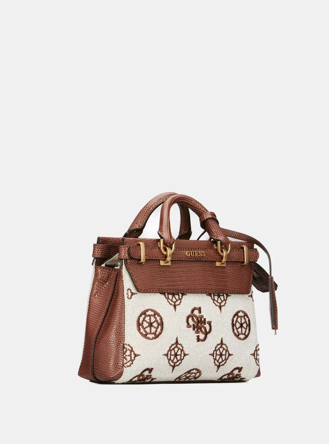 Brown Logo Sestri Satchel Bag