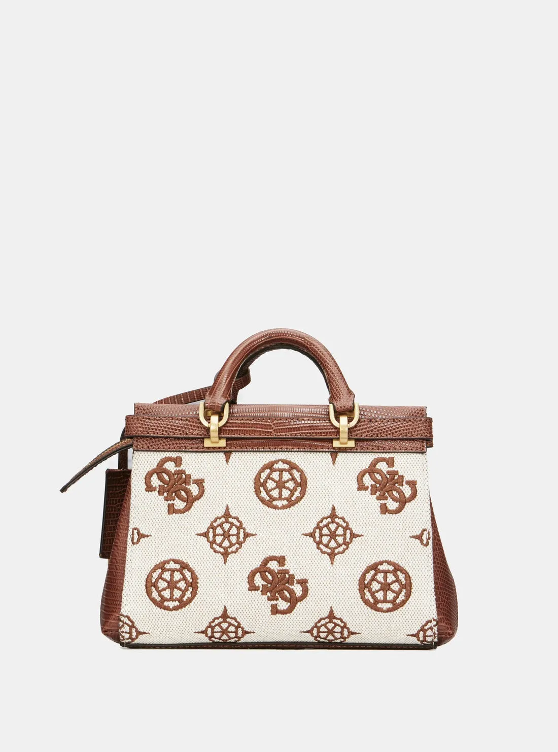 Brown Logo Sestri Satchel Bag