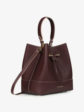 Burgundy Lana Osette top handle bag