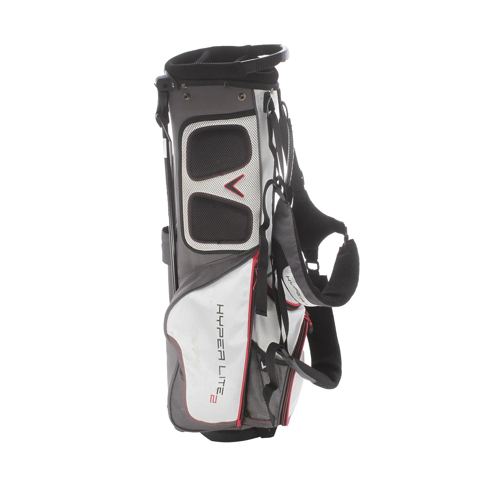 Callaway Hyper Lite 2 Stand Bag - White/Grey/Black/Red