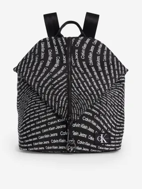 Calvin Klein Kids Logo Backpack in Black