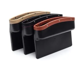 Car Seat Pockets 3 Color PU Leather Leak Proof Storage Box