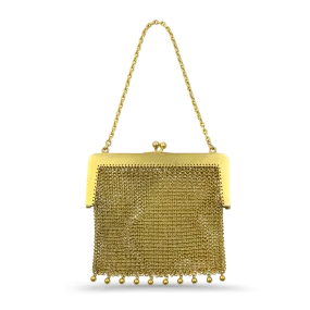 Carter Gough Co. Estate 14K Yellow Gold Antique Mesh Coin Purse