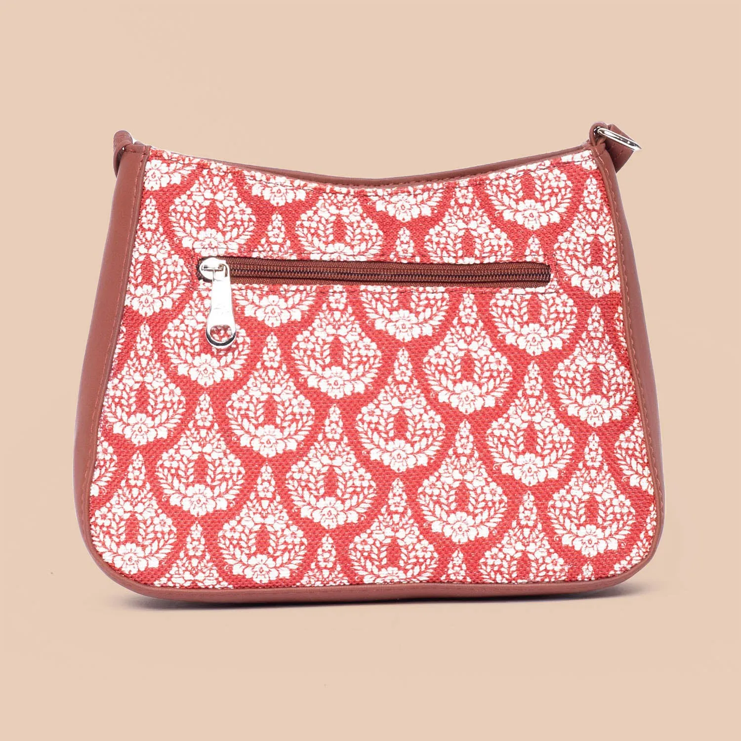 Chanderi Phool Boat Sling Bag