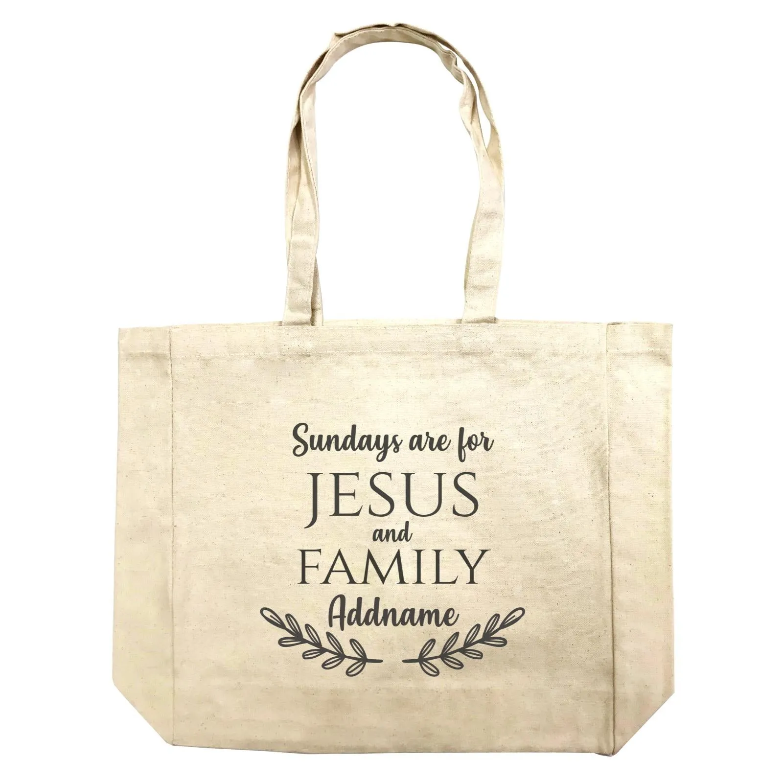 Christian Series Sundays Are For Jesus And Family Addname Shopping Bag