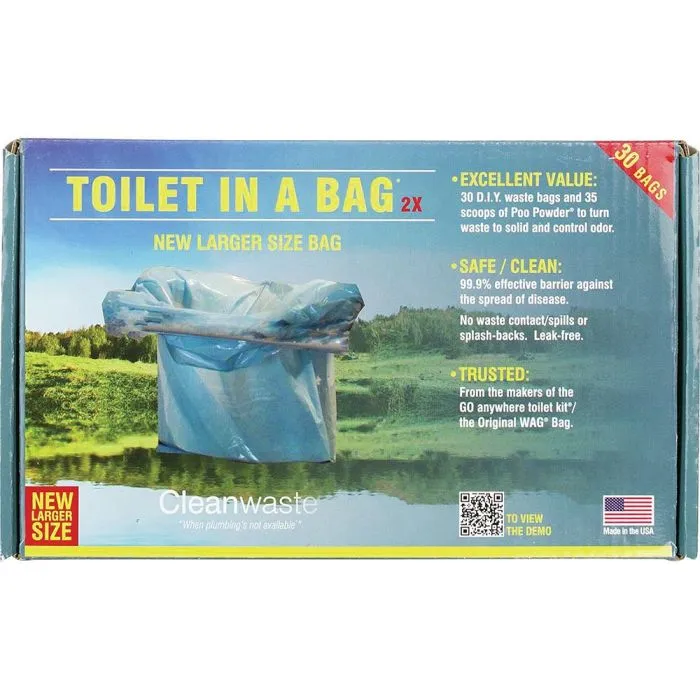 Cleanwaste Toilet In A Bag 30 Pack