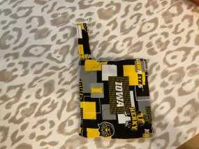 {{ClientCode}} yellow/black  wristlet