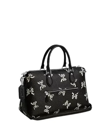 Coach Georgia Stachel Bag With Bow Print