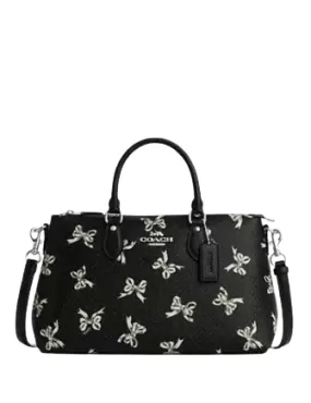 Coach Georgia Stachel Bag With Bow Print