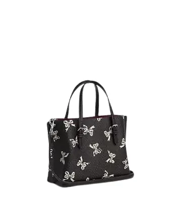 Coach Mollie Tote Bag 25 With Bow Print