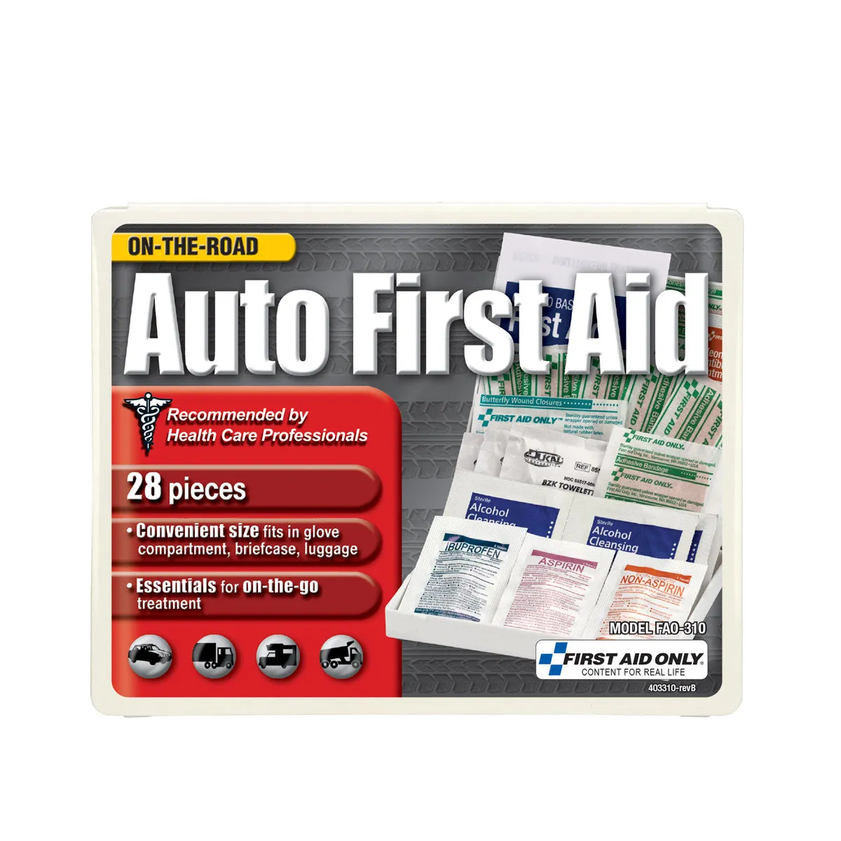 Consumer Auto Kit, 28 piece, Plastic Case