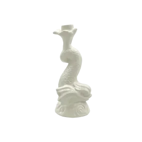 Cream Dolphin Candlestick