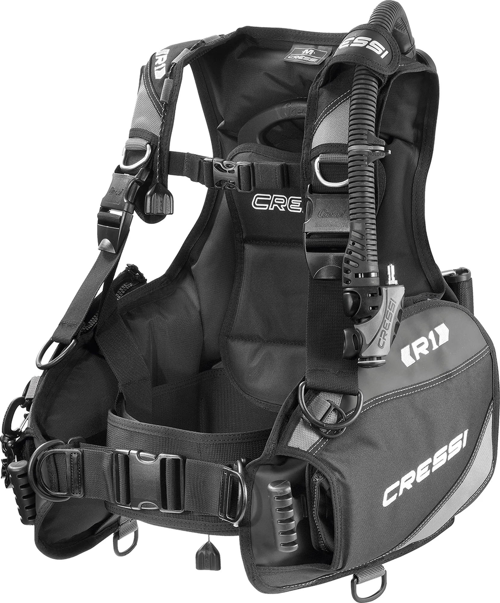 Cressi / Ocean Reef Full-Face Mask Scuba Gear Package with GupG Reg Bag