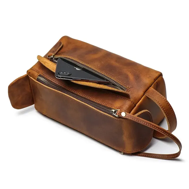 Dado Handmade Leather Toiletry Bag