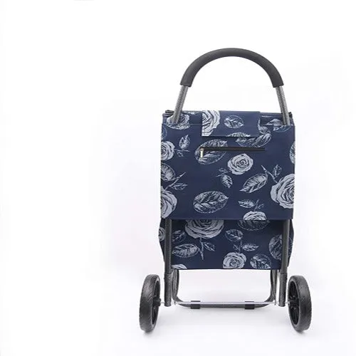 Eagle London Multicoloured Floral Print Lightweight 2 Wheel Shopping Trolley