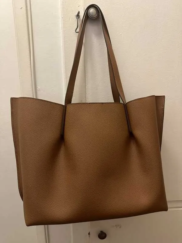 Emilia Large Pebbled Leather Tote Bag