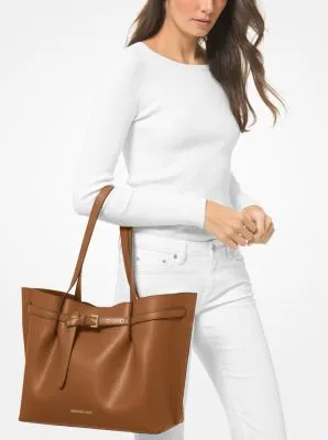 Emilia Large Pebbled Leather Tote Bag