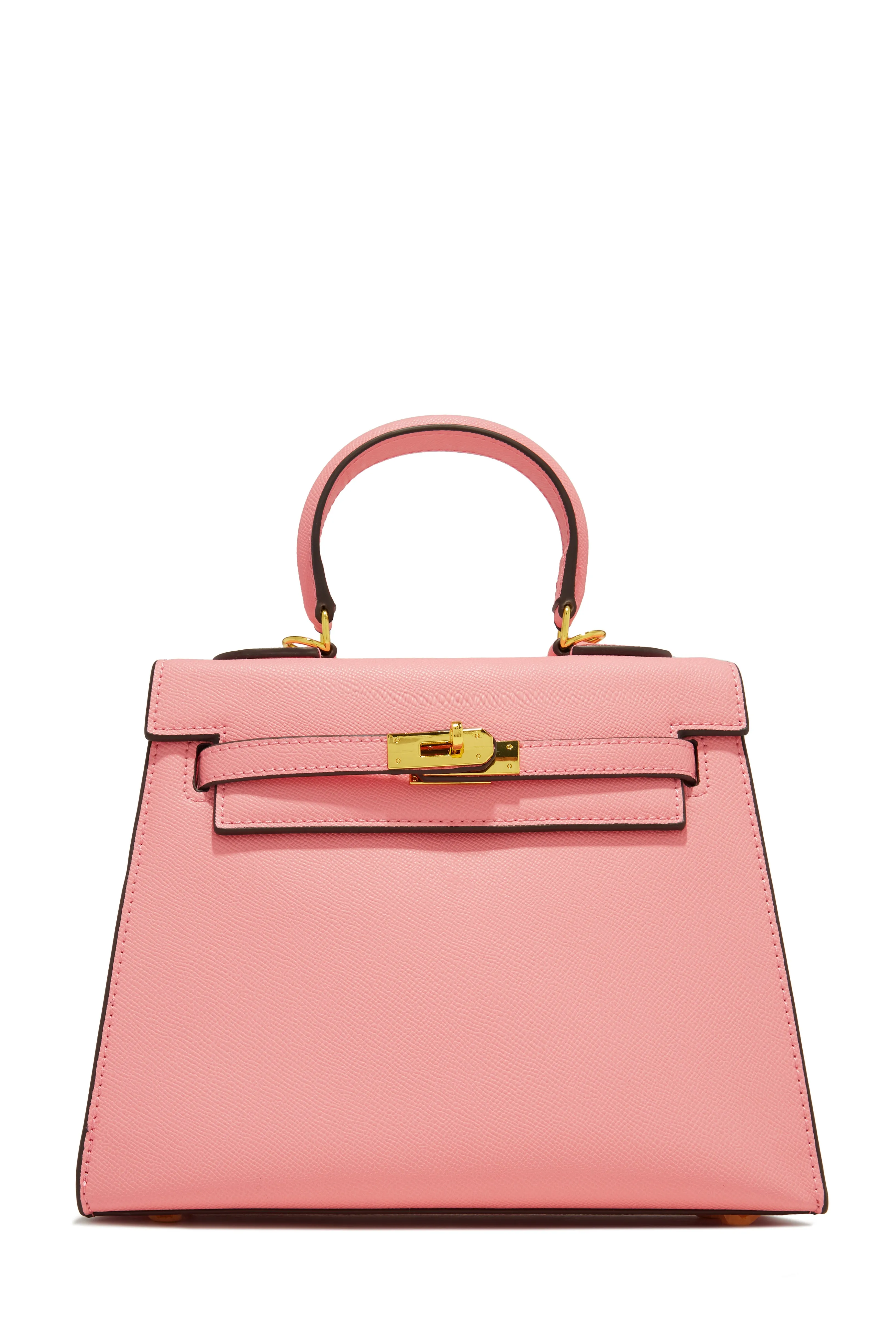 Erica Structured Top Handle Bag - Pink