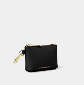 Evie Clip On Coin Purse in Black