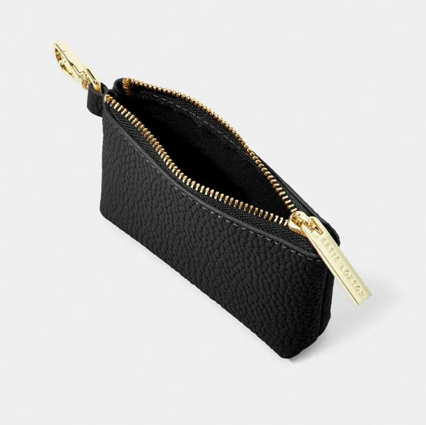 Evie Clip On Coin Purse in Black