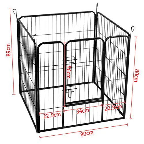 Extra Heavy Duty 8 Panel Pet Playpen Dog Cage Puppy Exercise Crate Enclosure Rabbit Fence