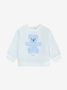 Fendi Baby Boys Teddy Bear Sweatshirt in Blue