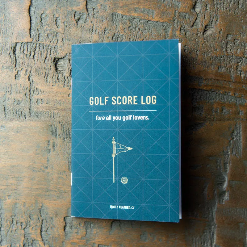 Fine Leather Golf Scorecard Holder Golf Logbook