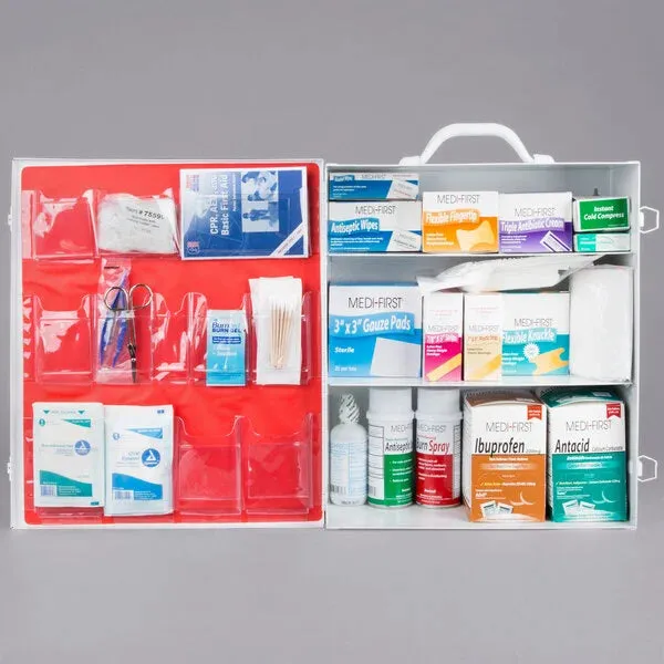 First Aid Kit Cabinet 896 Piece 3 Shelf