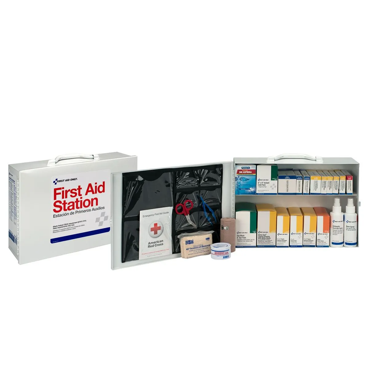 First Aid Only 2 Shelf First Aid Steel Kit