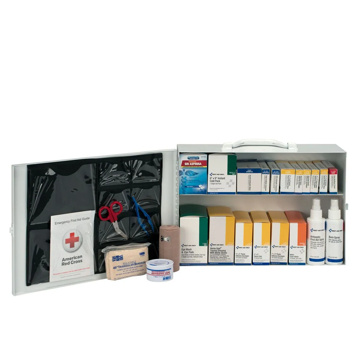 First Aid Only 2 Shelf First Aid Steel Kit