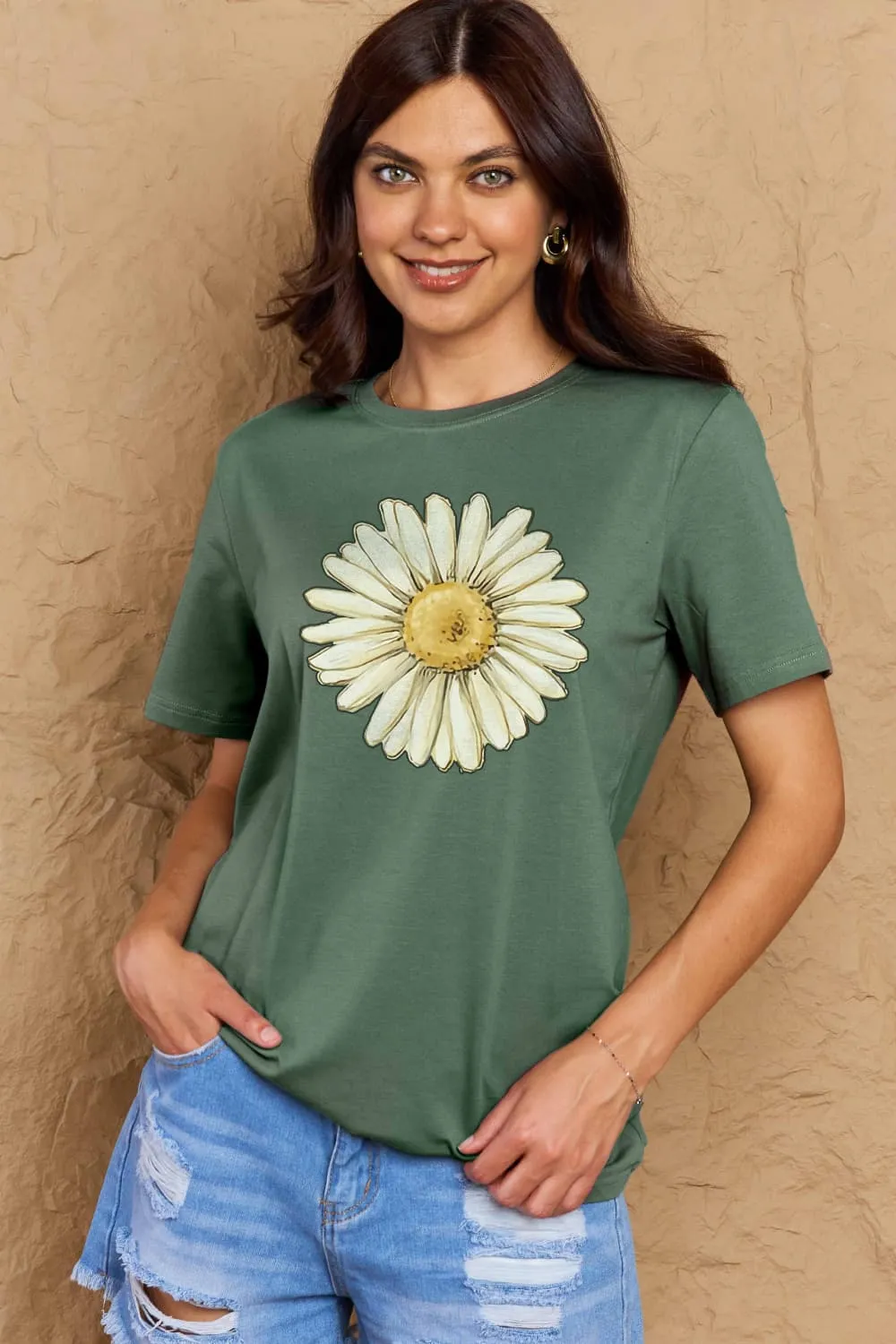 FLOWER Graphic Cotton Tee